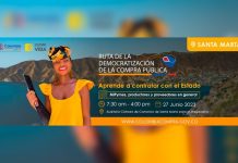 Llega a Santa Marta (Colombia) la Ruta de la Democratización de la Compra Pública