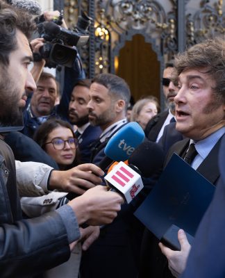 La intensa jornada de Javier Milei en España