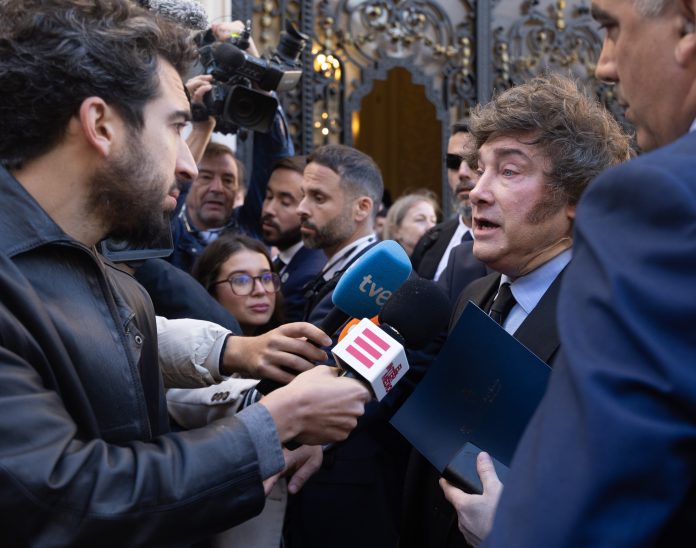 La intensa jornada de Javier Milei en España